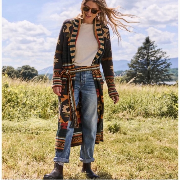 Faherty Multicolor Patterned Cardigan - Picture 2 of 6